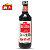 海天金标生抽750ml 阳光酿造酱油炒菜调味家用 海天出品