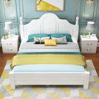 实木床现代简约1.8m双人床北欧经济型单人床韩式床主卧1.0m公主床