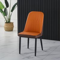 现代简约餐椅北欧轻奢洽谈椅酒店餐厅网红椅子意式时尚靠背餐桌椅