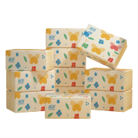 本色4包装印花抽纸卫生纸擦手纸实惠装便携纸巾小包纸抽试用装