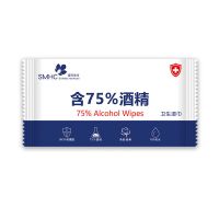 单片独立包装小包随身携带 75%酒精消毒湿巾酒精棉片消毒液湿纸巾|100片装(独立包装一包一片)