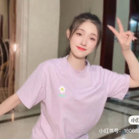 枫述林允明星同款小皱菊印花纯棉短袖T恤女2021夏季时尚百搭上衣潮流