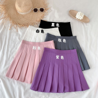 枫述百褶半身裙女春夏2021新款韩版显瘦百搭黑色短裙小个子高腰a字裙