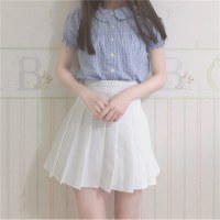 枫述软妹日系高腰百褶超短裙女 春夏学院风小个子防走光a字半身裙裙裤