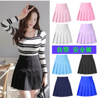 枫述2018冬季新款学院风百褶裙学生高腰显瘦短裙A字网球裙半身裙裤裙