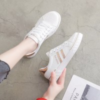 枫述小白鞋女夏季薄款2021新款帆布鞋ulzzang百搭韩版贝壳头板鞋子潮