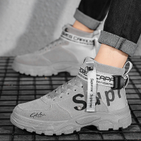 枫述马丁靴男潮流英伦风高帮男鞋韩版百搭中帮沙漠靴春季短靴工装潮鞋