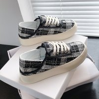 枫述厚底帆布鞋可踩两穿夏季薄款设计感鞋子女ins潮鞋百搭半拖小白鞋