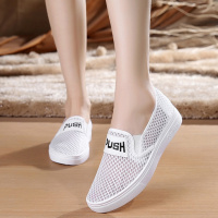 枫述新款老北京布鞋女鞋透气网鞋平底休闲鞋学生鞋子女鞋白鞋