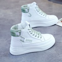 枫述2021年秋季新款高帮鞋女鞋百搭小白鞋运动鞋子女潮ins板鞋