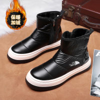 枫述雪地靴男保暖加绒2021冬季新款高帮休闲B477男马丁靴冬季靴子
