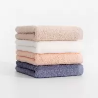 三利素色竖条面巾 9720 一条装