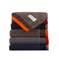 三利AB纱撞色边面巾 8384