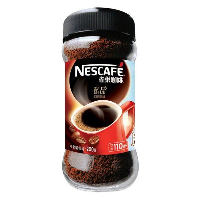 雀巢(Nestle)醇品 速溶 黑咖啡 无蔗糖 冲调饮料 瓶装 200g