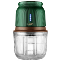 浦利顿宝宝家用无线辅食电动小型料理机多功能绞菜碎肉搅拌机绞馅-墨绿