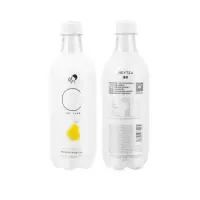 喜茶海盐柚子味无糖气泡水500mL