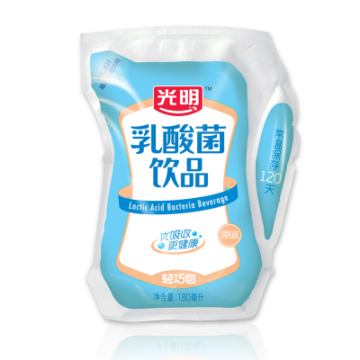 光明轻巧包原味乳酸菌180ml*袋 酸奶