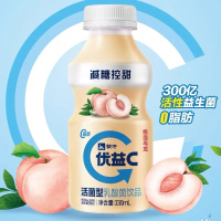 优益C白桃乌龙活菌型乳酸菌饮品塑料瓶330ml