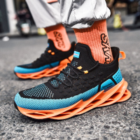 述雅2020新款春季男鞋子韩版潮流男士运动休闲鞋潮男百搭刀锋飞织潮鞋