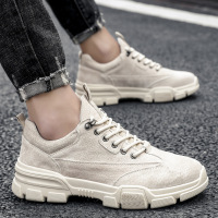 述雅2021春夏季男士工装鞋低帮韩版潮流板鞋透气英伦百搭学生马丁靴子