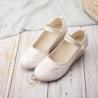 述雅2021春夏款老北京布鞋复古刺绣花鞋坡高跟汉服鞋民族风女单鞋