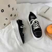 述雅简茉蓝ins火小白鞋2021新款秋季女鞋韩版百搭厚底休闲女