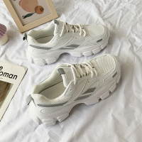 述雅简茉蓝小白老爹鞋女潮2021新款网红火春秋女运动休闲鞋子