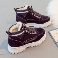 述雅马丁靴子女2021年秋冬新款运动休百搭闲鞋ins潮厚底老爹鞋