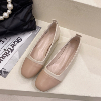 述雅简茉蓝2022新款法式晚晚风温柔厚底玛丽珍单鞋春秋英伦小皮鞋ins潮高跟鞋