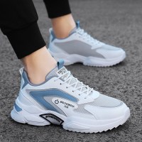 述雅男鞋春季2022新款潮流运动休闲百搭增高跑步网面男士老爹ins潮鞋