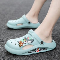 述雅洞洞鞋2022年新款夏季包头两穿开车凉鞋户外沙滩网红情侣拖鞋