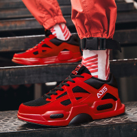 述雅2021春季新款网红时尚男鞋四季牛年运动男本命年大红鞋过年新鞋子