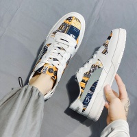 述雅法臣男鞋2021年新款春季韩版潮流百搭学生休闲板鞋低帮港风帆布鞋