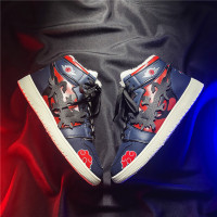 述雅春季男鞋火影忍者宇智波鼬动漫联名潮鞋日系高帮潮牌学生小码板鞋