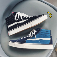 述雅鞋子男2021年春夏季新款潮流百搭高帮帆布鞋朵朵情侣休闲潮鞋