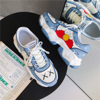 述雅男鞋2021春季新款芝麻街学生增高潮鞋百搭厚底休闲ins网红老爹鞋