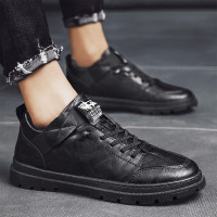 述雅先贺马丁靴男夏季低帮黑色防滑耐磨靴子男英伦风格四季百搭休闲工装靴