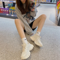 述雅述雅老爹鞋女ins潮女鞋子2021年新款百搭小白鞋运动休闲秋季松糕鞋子