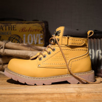 述雅 男靴马丁靴高帮靴子男秋冬 新品保暖鞋子男休闲加绒棉鞋情侣工装靴男鞋