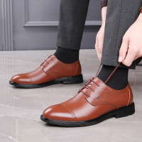 述雅商务皮鞋 正装 夏季男鞋休闲鞋百搭潮流时尚英伦透气老爹鞋复古驾车鞋轻便韩版旅游鞋