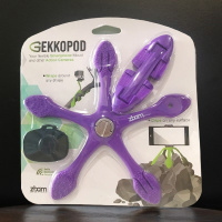 Gekkopod懒人手机支架蓝牙遥控迷你便携壁虎八爪鱼稳定器床头桌面通用三角架章鱼脚自拍照相机抖音三脚 紫色带手机座