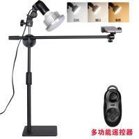手机俯拍支架桌面录像录视频拍自录书法画画微课录制翻拍架子 方块俯拍+85W灯+多功能遥控带灯手机支架手机座