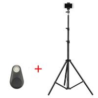 播美食摄影教学自拍三脚架懒人金属圆盘手机桌面支架主 210CM落地支架+云台+遥控器赠手机夹手机座