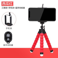 八爪鱼三脚架手机单反便携式三角架微单摄影迷你支架小型轻便桌面相机架超轻章鱼vlog旅行俯 八爪鱼支架[红色+手手机座