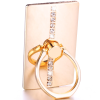 指环扣支架苹果6s手机通用三星懒人金属oppo指环卡扣vivo可爱卡通镶钻华为粘贴式平板高档时尚贴钻潮 香槟色手机座