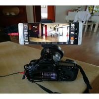 佳能手机取景器低拍翻转屏热靴单反平板控制支架监视器连接线遥控手机支架手机座