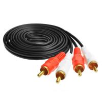 电视DVD机顶盒莲花头公对公链接线 AV音频线低音炮音响功放链接线