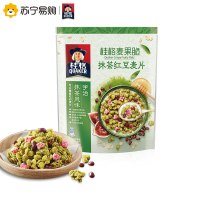 桂格(QUAKER)麦果脆抹茶红豆麦片 袋装380克