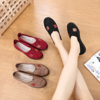 中老年人布鞋女防滑软底老北京平底透气春秋新款老人老太太奶奶鞋