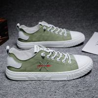 2020新款夏季透气帆布鞋男韩版潮流百搭男士刺绣板鞋低帮布鞋子男